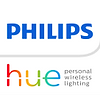 Philips Hue-logotypen med "personlig trådlös belysning" nedan visar märkets steg in i hemautomatik, vilket revolutionerar hembelysningskontrollen.